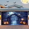 7x16Ft Halloween Garage Door Cover Large Hanging Backdrop Garage Door Banner