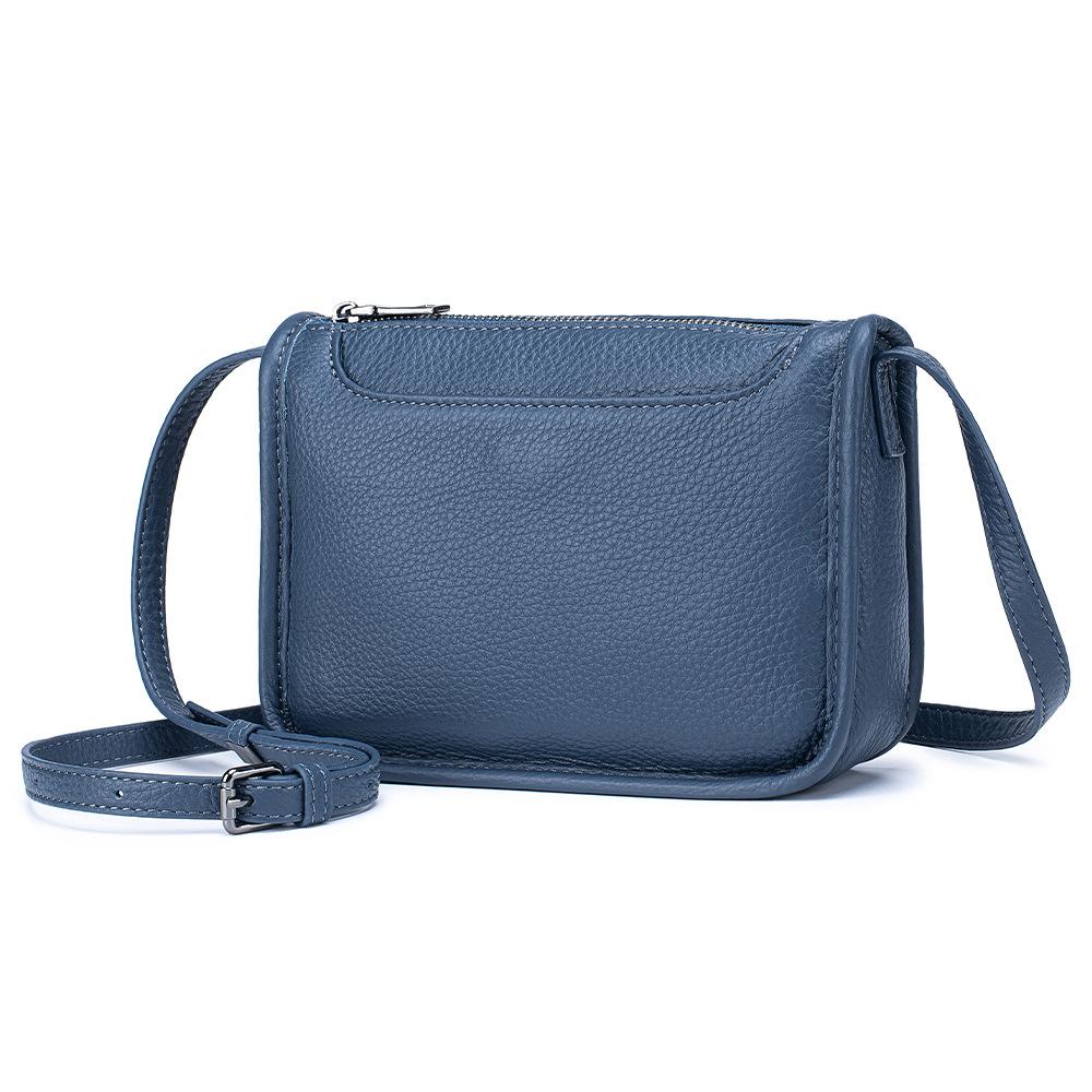 First Layer Cowhide Fashion Messenger Women's Bag Large Capacity Versatile Women's Shoulder Bag Commuter Portable Small Square Bag