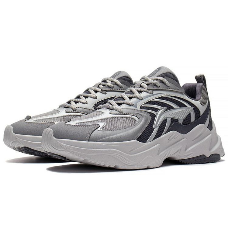 Кроссовки мужские Li Ning Qixing Trend Rebound Low Top серые ARLS023-3