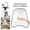 Universal Motorcycle Windshield 18 X 16.7inch Clear Large Windscreen For Motorcycles Electric Cars Scooters Wind Cold Deflector