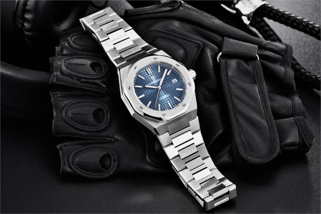 Часы PAGANI DESIGN, изготовленные в Японии, механизм SEIKO NH35, автоматический механический, корпус Royal Oak, водонепроницаемые, деловые, нарядные, из нержавеющей стали