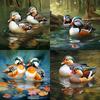5d алмазная живопись утка-мандарин вышивка крестиком полный комплект животных Алмазная мозаика предметы украшения дома