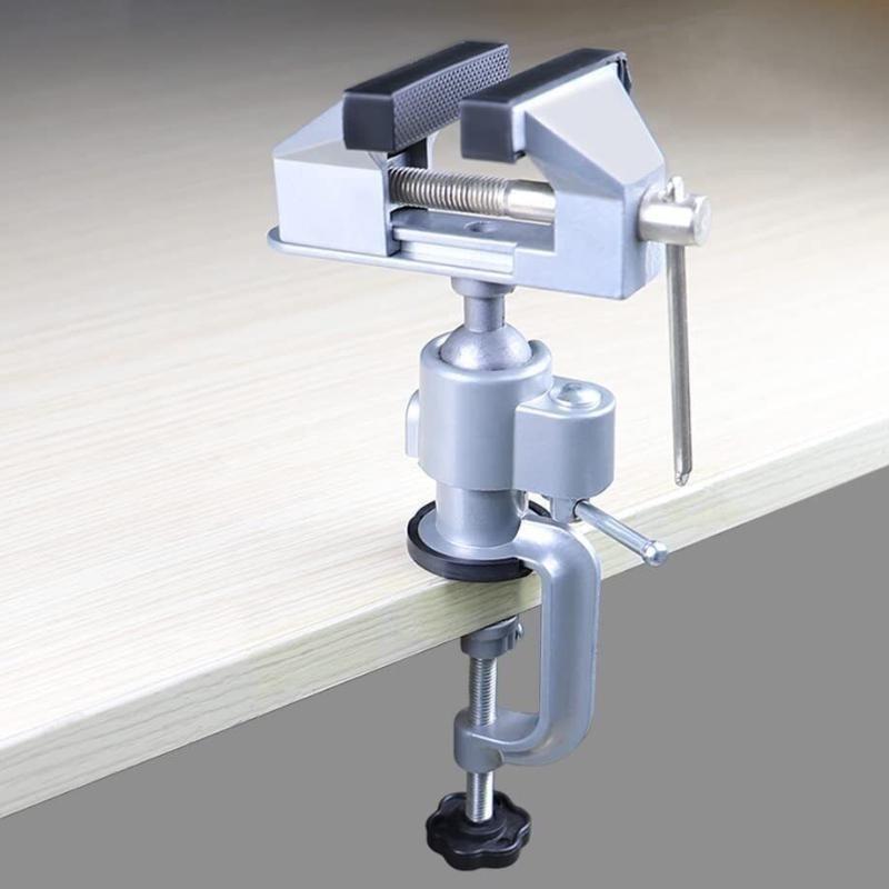 360° Swiveling Head Rotating Table Bench Vise Universal Electric Mill Bracket