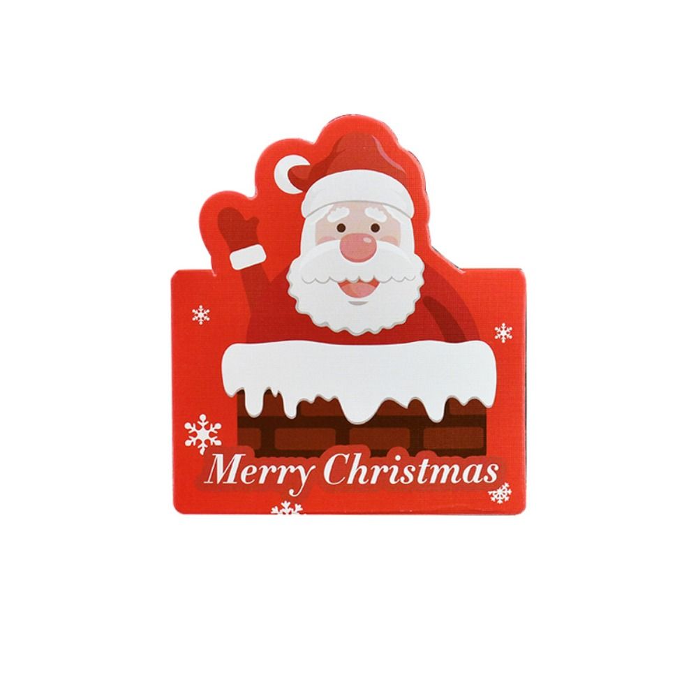 10 шт. Приглашения Счастливого Рождества Поздравительные открытки Рукописный текст Чистые бумажные открытки Приглашение для гостя