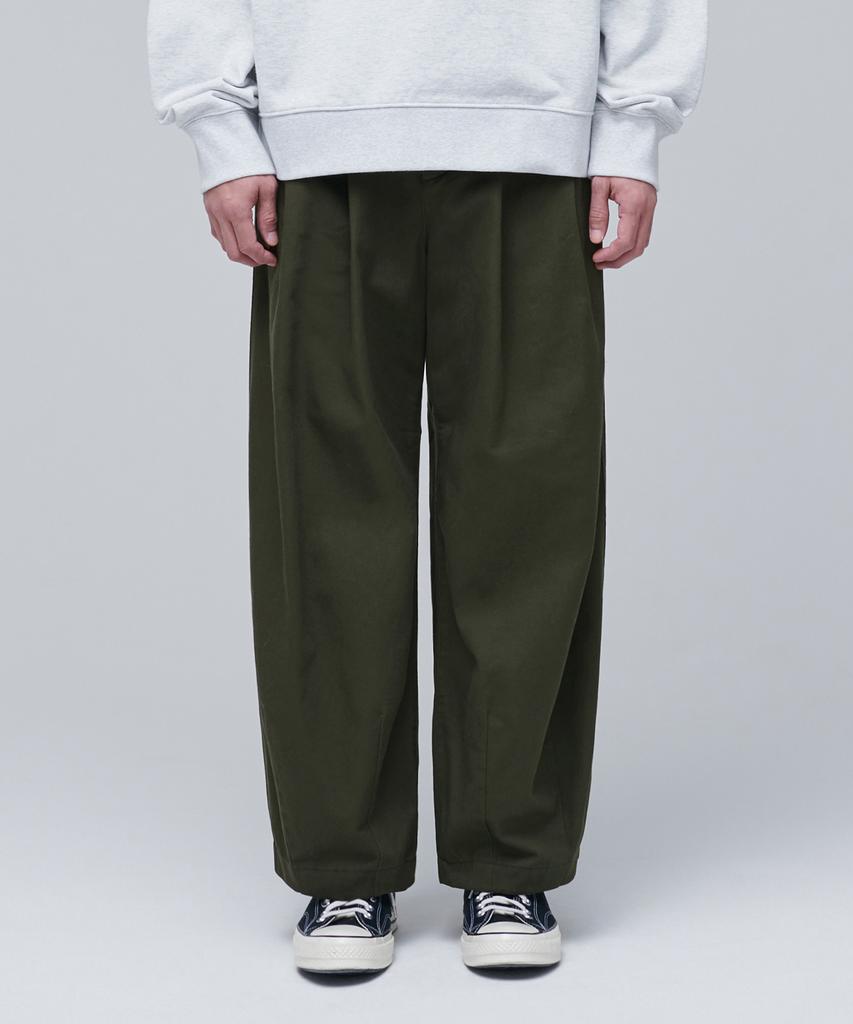 MUSINSA STANDARD Cotton Wide Balloon Pants [Khaki]
