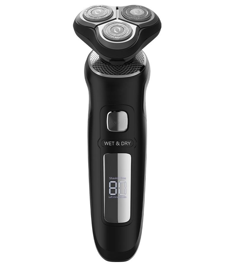 Многофункциональная электробритва: Интеллектуальный ЖК-дисплей, мужская бритва 3 в 1, триммер для носа, моющаяся конструкция