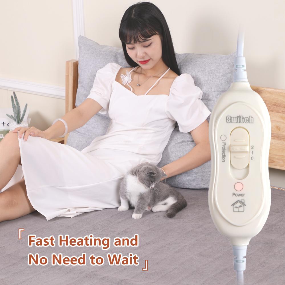 Одеяло с электрическим подогревом, грелка, теплое фланелевое одеяло, быстрый нагрев, зимний теплый теплый матрас, уютный матрас