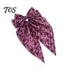 Skull Hairpin Accessory Halloween Bow Spring Hair Clips for Women, Pumpkin Skeleton Ghost Hand Printed Themed Fabric Barrettes, Cute Horror