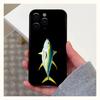 Чехол для телефона с изображением голубого тунца для Apple iPhone 15,14,13,12,11,Pro,X,XS,Max,XR,Plus,Mini Мягкий черный чехол