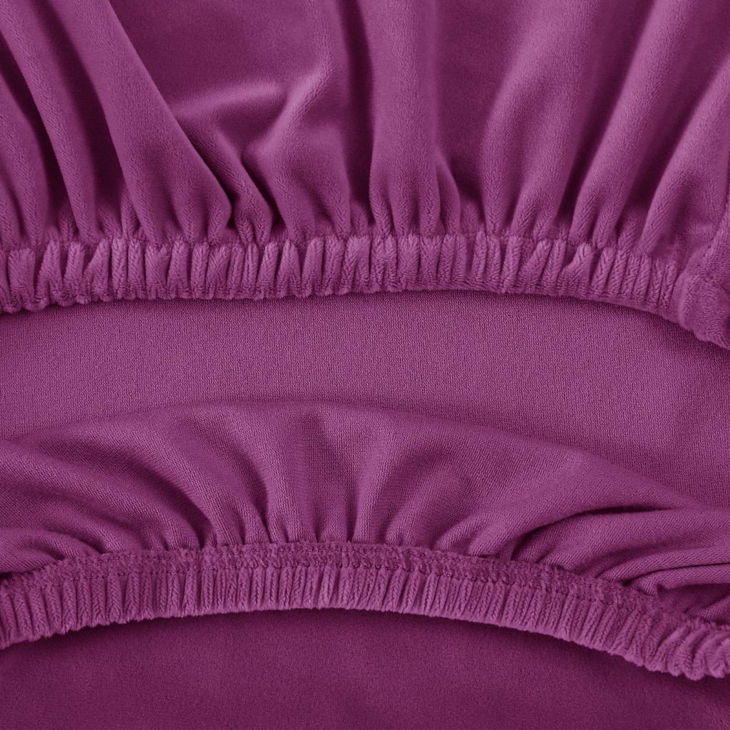 Cover Velvet Chair Thick Purple Velvet