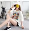 Korean Style Women's Casual Loose Fit Mid-Length Short Sleeve T-shirt - Summer Comfort
