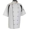 Le Chef Unisex Adult Executive Contrast Detail Short-Sleeved Chef Jacket