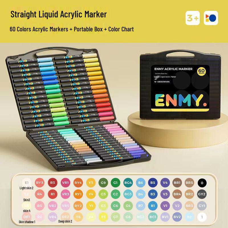 Черная коробка Enmi Жидкий маркер для детского творчества и студенческой работы слоями