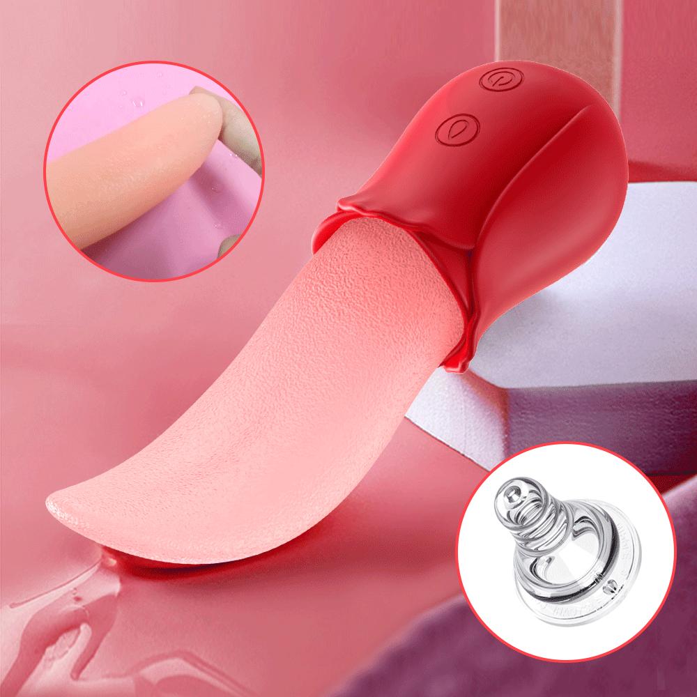 Женский вибратор, имитация лизания языка, клитора, вагины, вибратор, имитация настоящего минета, лизания, игрушки для лизания геев