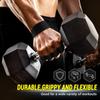 Leather Gym Weight Lifting Gloves with Padded Palm Grip Exercise Workout Gloves for Men Women Weightlifting Pull Ups Training