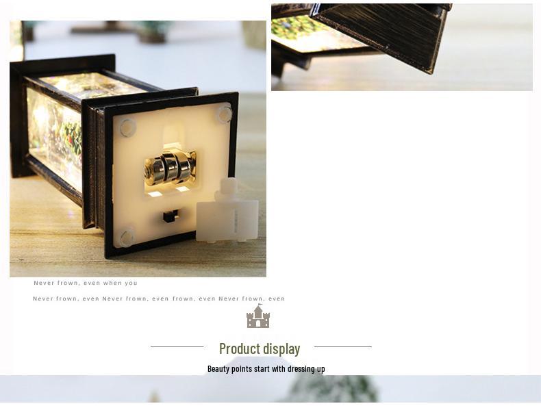 Christmas Santa Claus Crystal Lantern & Ornament