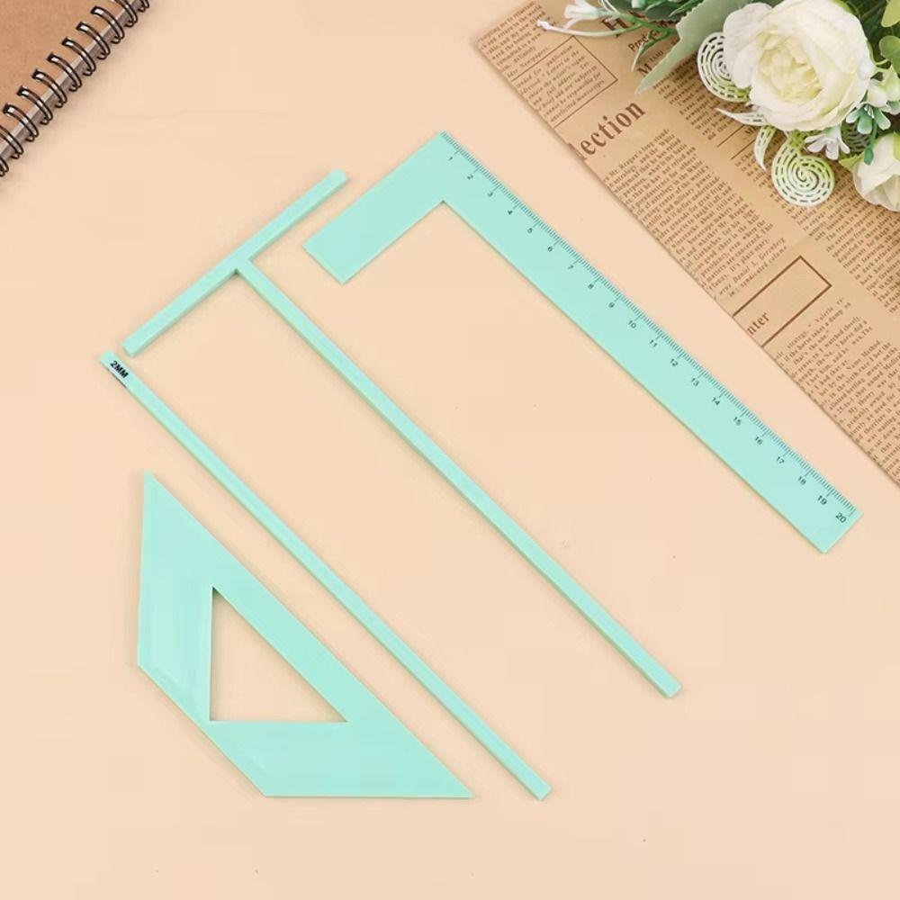 Spacing Guide Ruler Scrapbooking Tool L-ruler Book Binding Ruler Binding Ruler Set Album Making