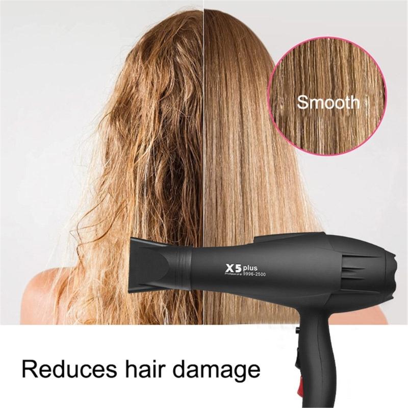 Hair Dryer Professional Blow Dryer 2500W Powerful Fast Drying Low Noise Quick Dryer with Nozzle Hair Blow Dryer