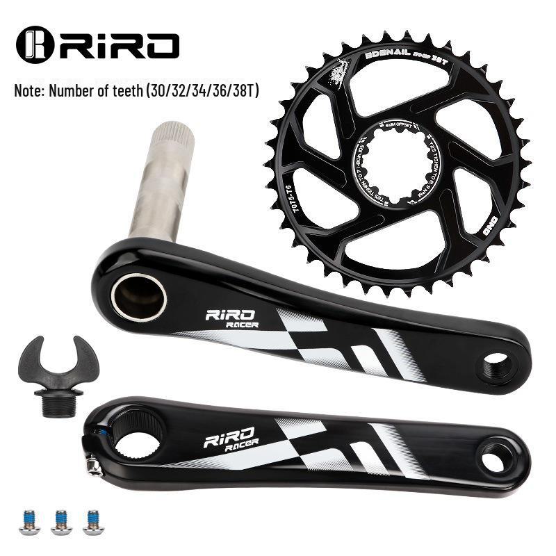 Звезда RIRO Cross-border GXP для горного велосипеда: Алюминиевый сплав, полая интегрированная рукоятка