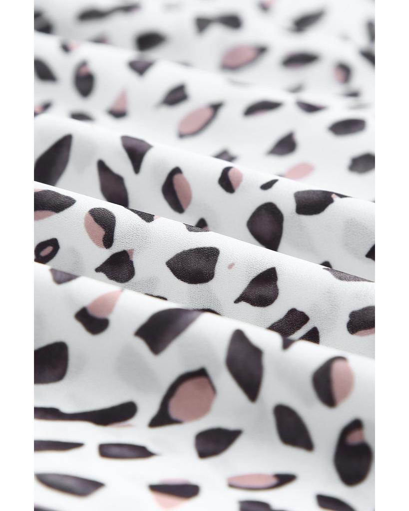 Azura Exchange Блузка с открытыми плечами в горошек