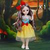 30cm Bjd Dolls Princess Full Set 1/6 Anime Bjd With Clothes 23 Joint Movable Body 3D Eyes Girls Dress Up Birthday Gifts Toys