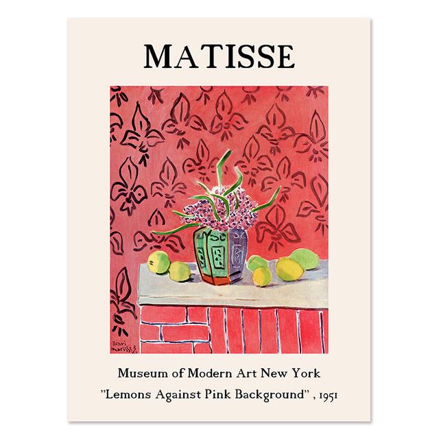 Vintage Henri Matisse Retro Posters Prints Abstract Wall Art Landscape Canvas Painting Gallery Pictures Living Room Home Decor