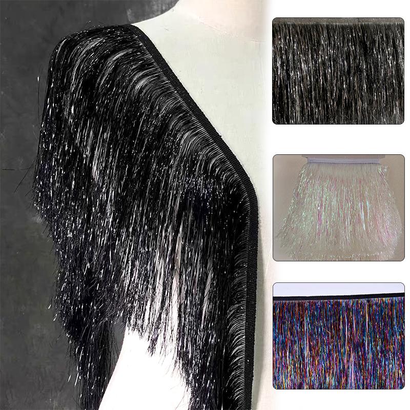 1 ярд длинная кисточка бахрома кружевная отделка своими руками латинское платье сценическая одежда аксессуары блестящие кисточки отделка кружевная лента швейные изделия