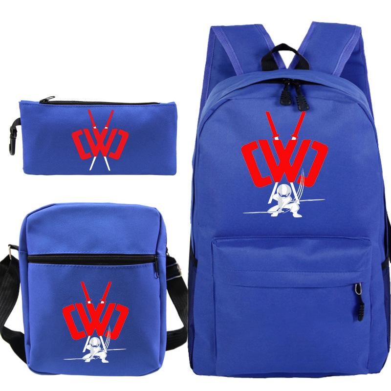 Популярный игровой мерч печатный рюкзак популярная студенческая сумка набор из трех предметов