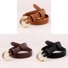 Classic Leather Belt For Women With Pin Buckle Casual Office Accessory Perfect For Spring