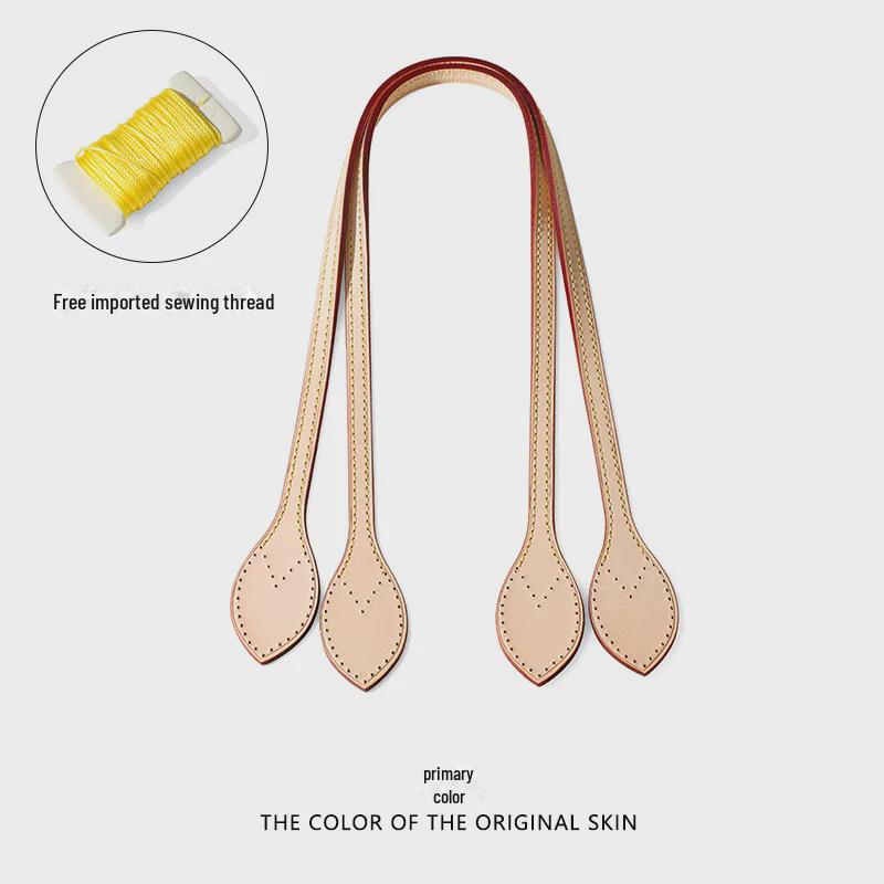 MHS-C-58 Сменный ремень из кожи растительного дубления для сумки через плечо Neverfull Checkerboard, ширина 1 см