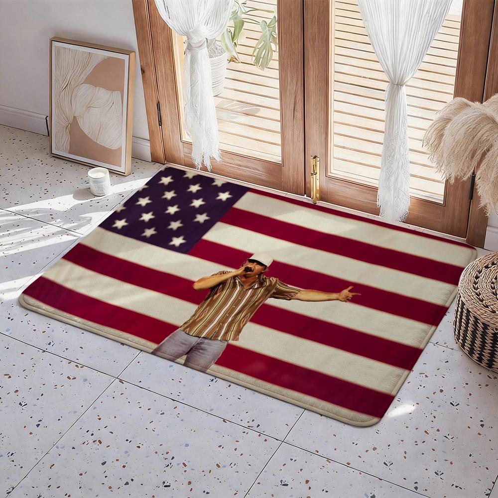 Singer M Morgan Wallen Floor Mat Eco Flannel Doormat Non Slip Odorless Indoor Floor Rug Soft Short Plush Home Mat