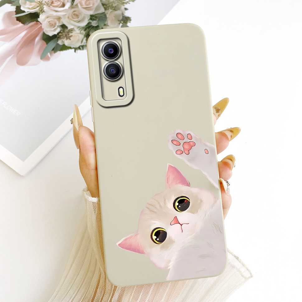 Чехол для vivo Y53s 5G V2111A с принтом популярных мультяшных животных, силиконовая задняя крышка для телефонов Vivo Y 53S 5G V2058 6.58" Capa