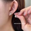 Серьги-гвоздики Su Chuang S925 из стерлингового серебра в форме капли воды - Минималистичные, Высококачественные, Блестящие, для женщин.