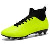 Football Shoes 32-45 UNISEX Football Boots Solid Color High-top Long Nail Lace-up High Elastic Socks Training Art Grassland Children Football Boots
