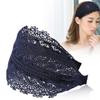 Кружевной тюрбан, широкая повязка на голову для женщин, милый нескользящий зажим, модная повязка для волос, дышащая G4V0
