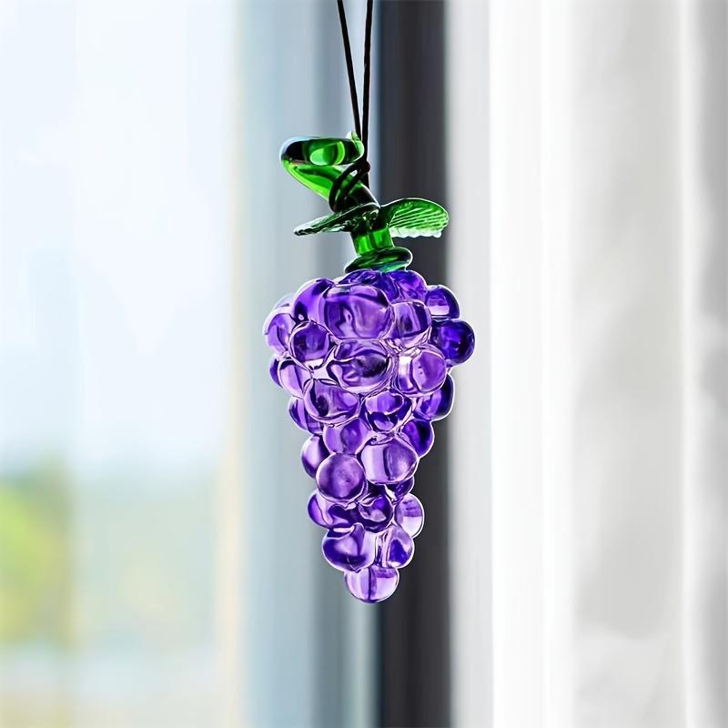 1шт. Цветные стеклянные пресс-папье в виде фруктов, дизайн из натурального камня с алмазной огранкой, декоративные украшения для стола, домашний декор