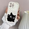 LZ11 Cat Cute Art Design Clear Soft Wave Phone Cases for iPhone 15 13 Pro Max 12 Mini 14 8 Plus XS Max XR 6 Protection Back Cover