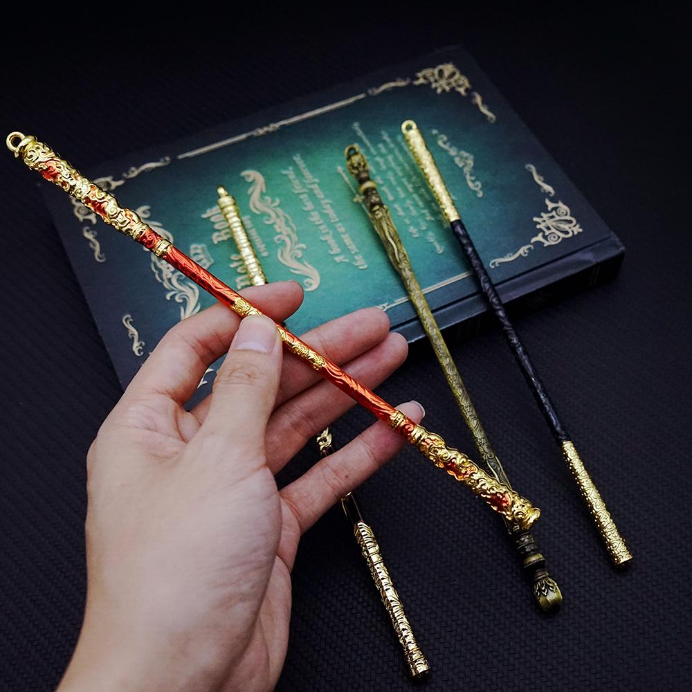 4 шт./лот черный миф WuKong оружие брелок золотая дубина брелок брелки для мужчин игровые аксессуары брелок Llaveros