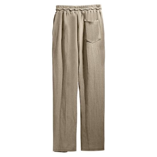 Мужские повседневные брюки с широкими штанинами, спортивные брюки с завязками на талии и боковыми карманами, прямые полосатые брюки свободного кроя для путешествий и занятий спортом на открытом воздухе