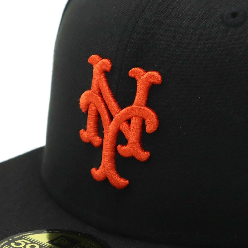 New Era Кепка 59FIFTY 70808789 NER35C7098 MLB New York Mets NYM Черный Черный 8 БОКОВОЙ ПАТЧ ПОД КОЗЫРЬКОМ ONSPOTZ Кепка, изготовленная на заказ Gokyu Fifty Сезонная