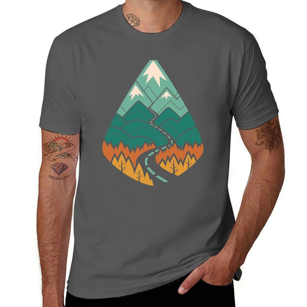 The Road Goes Ever On Summer Tshirt Classic Basic Casual Tshirt