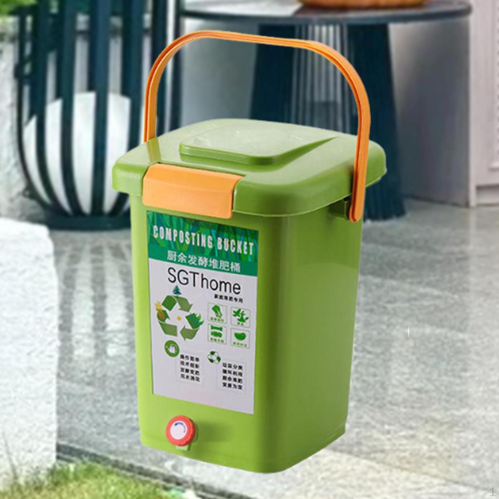 Компостный ящик для двора, переносной контейнер для компостирования, ведро для домашнего двора, сада, фермы