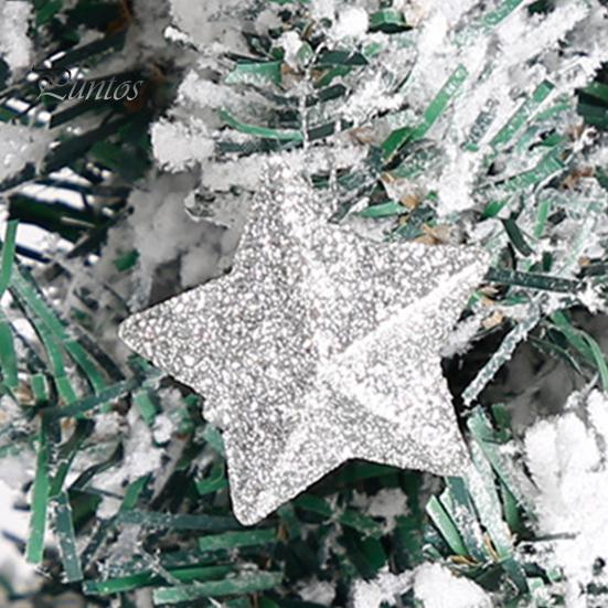 6 шт. сверкающая 3D рождественская подвеска в форме звезды с ремешком, блестящая звезда, украшение для рождественской елки, сделай сам, ремесленный декор для вечеринки