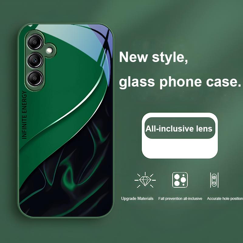 Стеклянный Чехол Для Телефона Для Samsung Galaxy A01 A02 A03 Core A04 A14 4G 13 54 34 31 20 25 23 22 5G S21 Ultra S20 Гладкий Розово-Красный