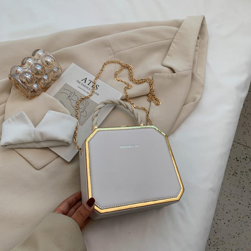 Женская сумка через плечо из искусственной кожи в форме жесткой коробки с короткой веревочной ручкой, 2024, сумки на плечо и кошельки, милая женская дорожная сумка