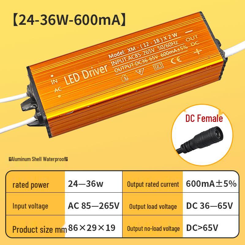 Светодиодный интегрированный водонепроницаемый блок питания и контроллер-выпрямитель для освещения кухни, ванной комнаты и туалета
