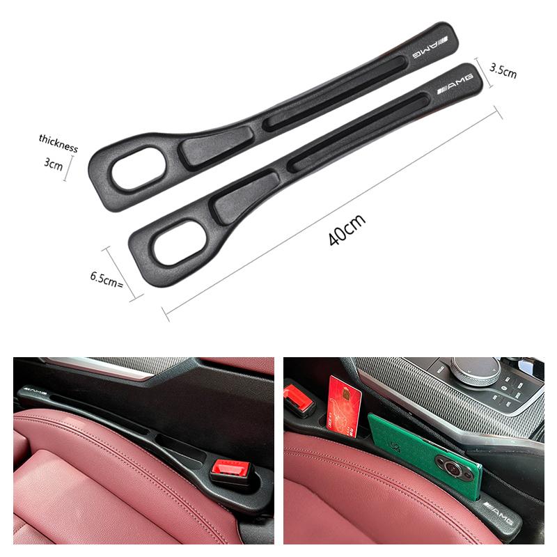 2pcs Car Seat Gap Filler Leakproof Padding Side Seam Plug Strips Accessories For Mercedes Benz AMG W108 W124 W126 W140 W168 W176 BV4
