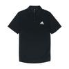 Performance Polo Training Sports Breathable Short Sleeve Shirt Men Tops Black GM2134