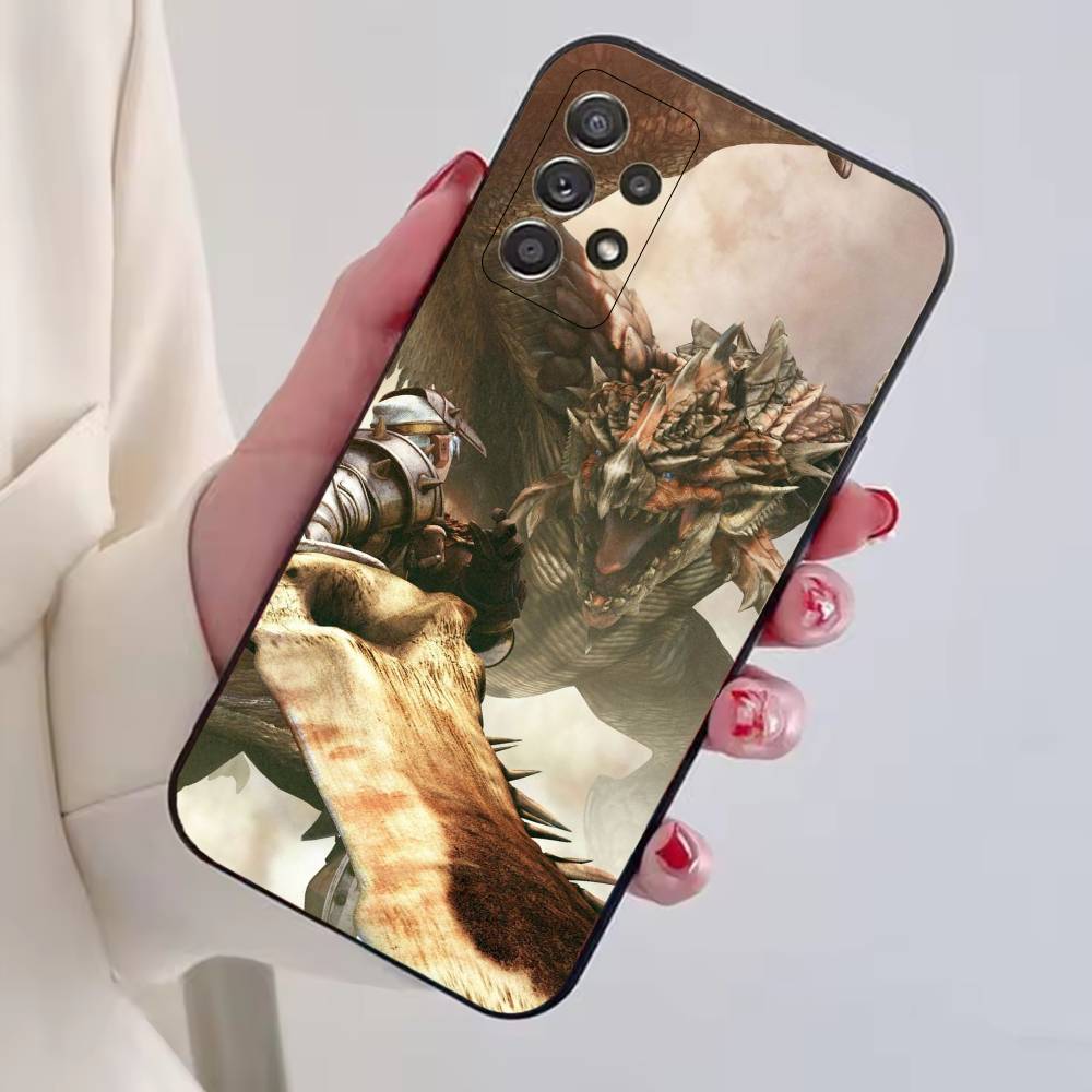 Чехол для телефона игры Monster H-Hunter Черный Силиконовый Мягкий Для Samsung S25,S24,S21,S22,S23,S30,Ultra,S20,Plus,Fe,Lite