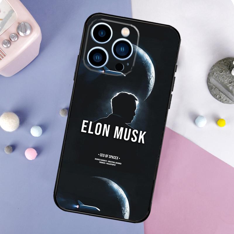 Чехол Elon Musk для iPhone 16 15 11 12 13 14 Pro MAX X XS Max XR Plus 13 Mini